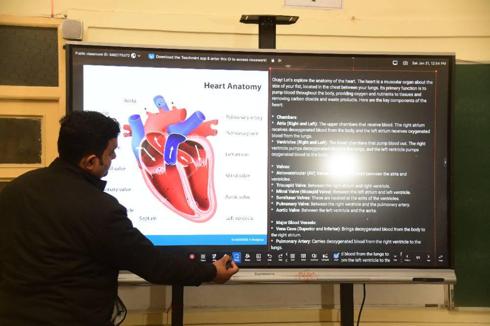 Digital classroom facility for students at Pink Model School